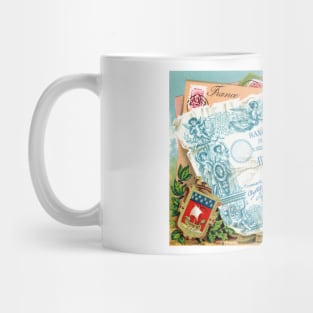 19th C. French Commerce and Culture Mug